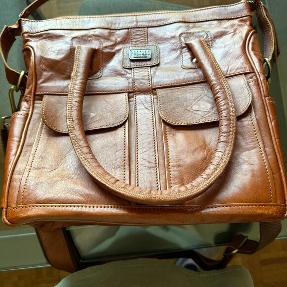 Pascado Leather Shoulder Bag, size 14" x14" - Picture 8 of 9